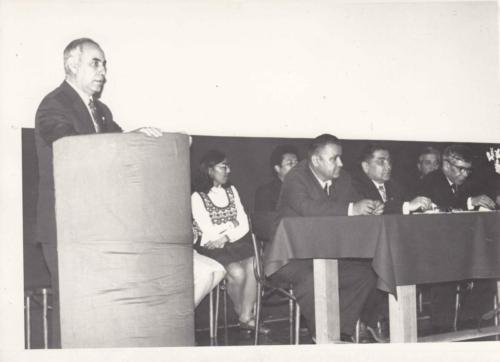 Academy of science, Institute of Chemistry, Meeting on achivements in 1974, receiving Red flag