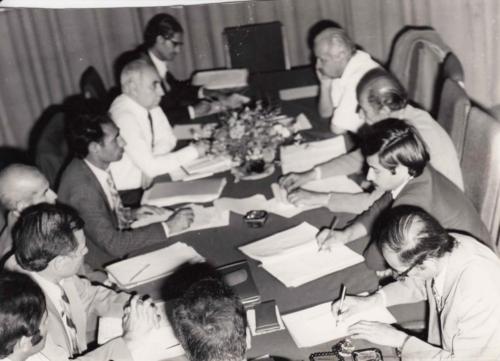 Work meeting with Afghan scholars 